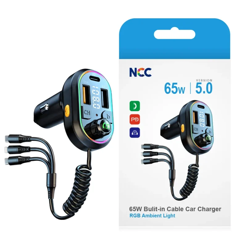 Incarcator Auto / Modulator FM 65W - NCC
