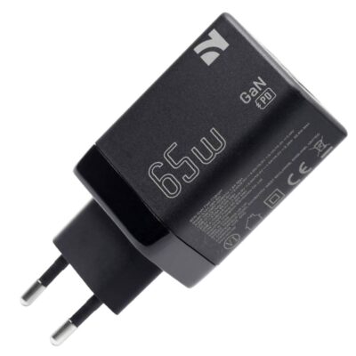 Adaptor GaN 65W USB-A & Type C+C - NCC