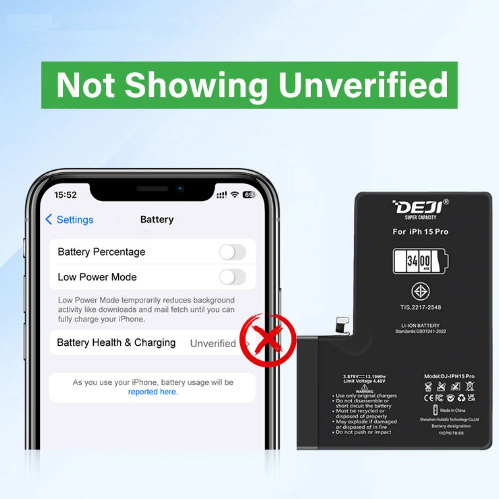 Baterie Compatibila iPhone 15 Pro - High Capacity - Suporta Diagnoza - imagine 4